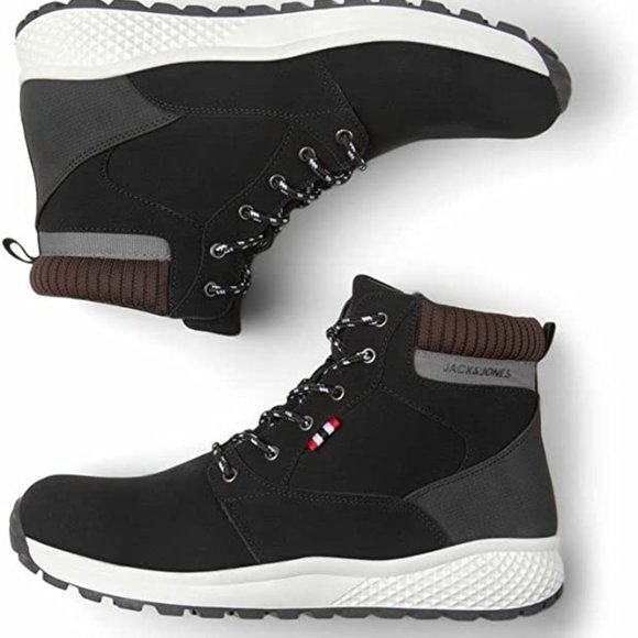 Jack and Jones Shoes | Jack and Jones Men's JFW Manton Comfort Boots Size 12 | Color: Black/Gray | Size: 12 | Gigi_Strawberri's Closet